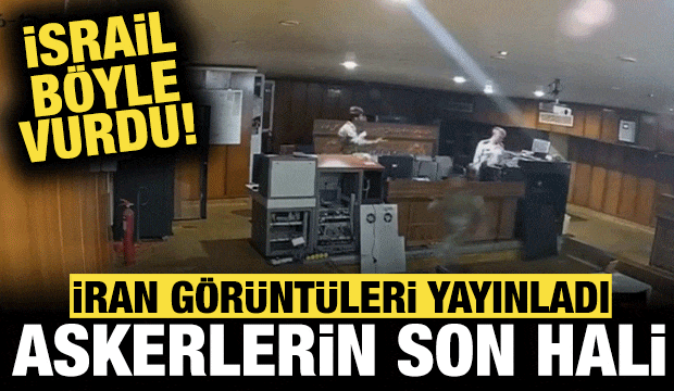 İran, İsrail ile savaşın görüntülerini yayınladı: Askeri üs böyle vurulmuş!