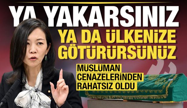 Japon vekil Müslüman cenazesinden rahatsız oldu: Ya yakılmayı kabul edin...