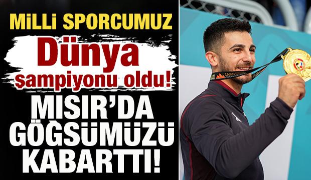 Milli sporcumuz Eray Şamdan Mısır'da göğsümüzü kabarttı! Dünya şampiyonu oldu