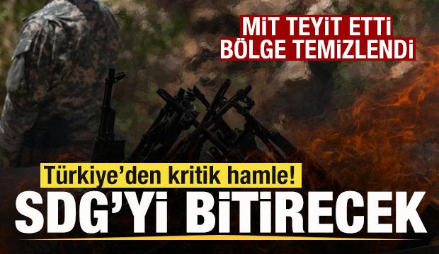 MİT teyit etti! Bölge tamamen terörden temizlendi! Türkiye'den SDG hamlesi