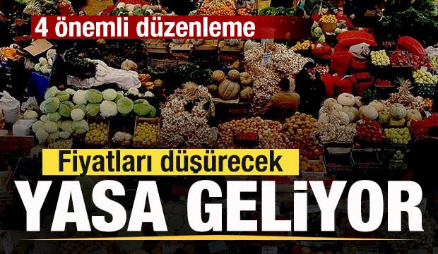 Sebze ve meyvede fiyatları düşürecek yasa geliyor! 4 önemli düzenleme!