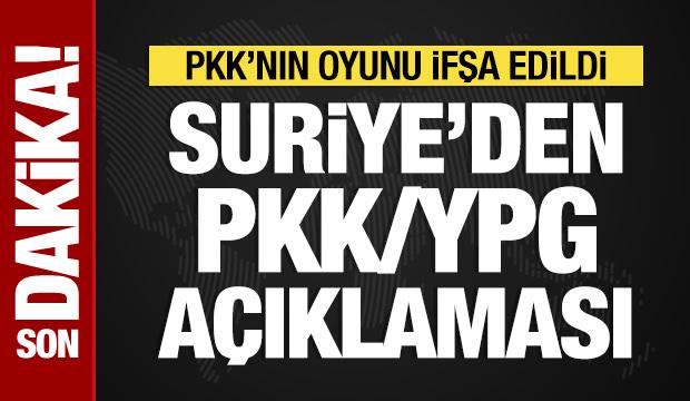Suriye'den PKK açıklaması: Pervasız adımlar atılıyor
