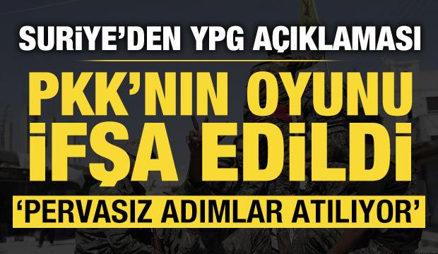 Suriye'den PKK açıklaması: Pervasız adımlar atılıyor