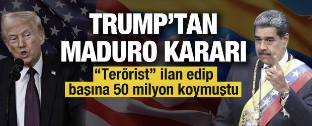 Trump Maduro ile görüşecek! Başına 50 milyon ödül koymuştu
