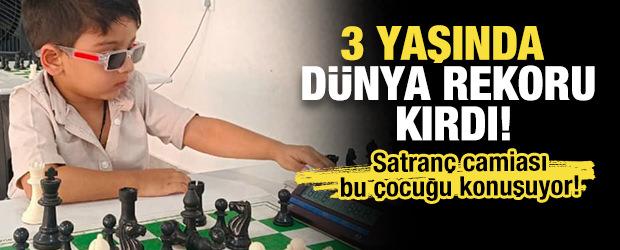 3 yaşında dünya rekoru kırdı! Satranç camiası bu çocuğu konuşuyor! 