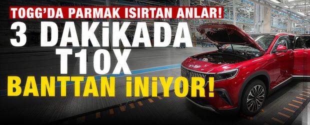 Akıllara durgunluk veren anlar! 3 dakikada birT10X banttan iniyor