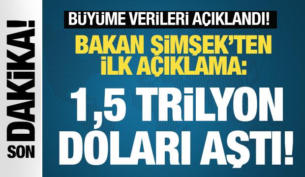 Büyüme verileri sonrası Mehmet Şimşek'ten ilk açıklama