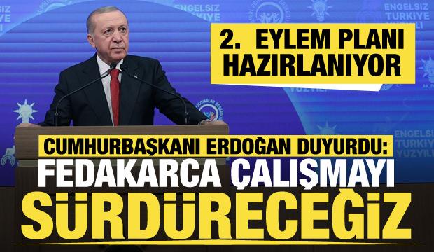 Cumhurbaşkanı Erdoğan duyurdu: İkinci eylem planı hazırlıkları başladı 