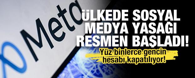 Dünyada bir ilk! Ülkede sosyal medya yasağı resmen başladı... Meta geri vites yaptı!