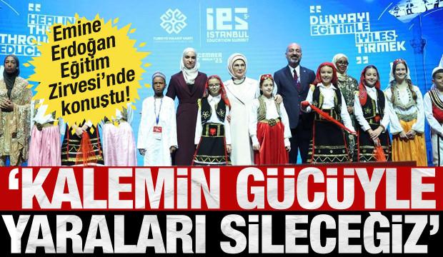 Emine Erdoğan 5. İstanbul Eğitim Zirvesi’nde konuştu