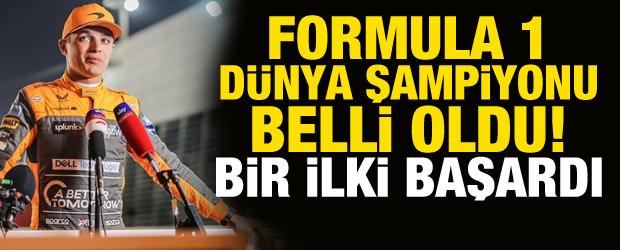 Formula 1'de dramatik son! Lando Norris, 2 puan farkla şampiyon oldu