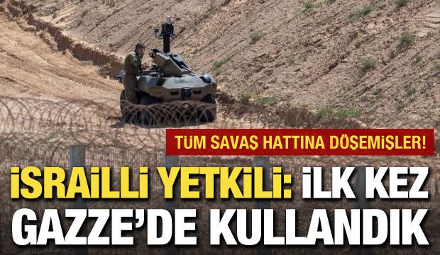 İsrailli yetkiliden Gazze itirafı: Tüm savaş hattını robotik sistemlerle donattık