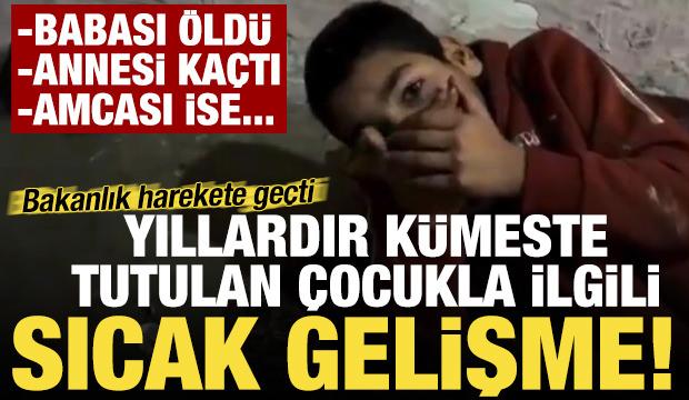 Kümeste tutulan engelli çocukla ilgili sıcak gelişme! Bakanlık harekete geçti