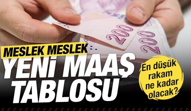 Memur ve memur emeklisi için oranlar belli oldu! İşte meslek meslek zamlı maaşlar