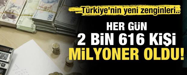 Milyonerler kervanına her saat 109 kişi katılıyor! 