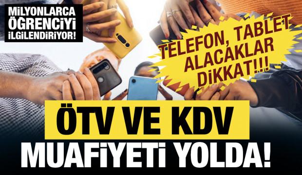Öğrencilere ÖTV ve KDV muafiyeti yolda! Meclis'e sunuldu