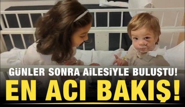  Pitbul saldırısına uğrayan minik Efe ailesiyle ilk kez buluştu