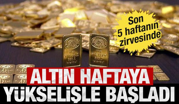 Son 5 haftanın zirvesinde: Altın haftaya yükselişle başladı