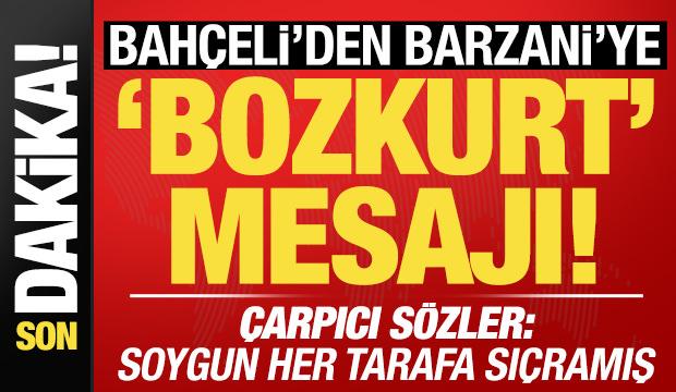 Son dakika: Bahçeli'de son dakika açıklamaları! Barzani'ye 'bozkurt' mesajı...