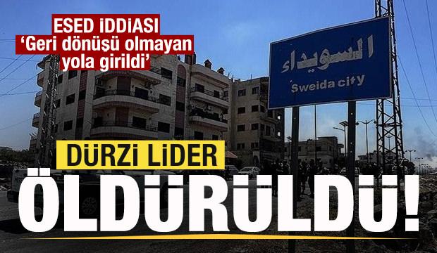 Son dakika: Suriye'de Dürzi lider öldürüldü! 'Esed' iddiası