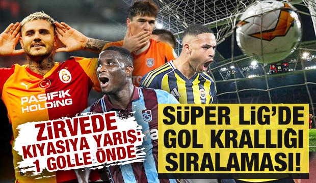 Süper Lig'de gol krallığı sıralaması! Zirvede kıyasıya yarış: 1 golle önde