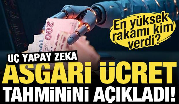 Üç yapay zeka 'asgari ücret tahminini' açıkladı! En yüksek rakamı kim verdi?