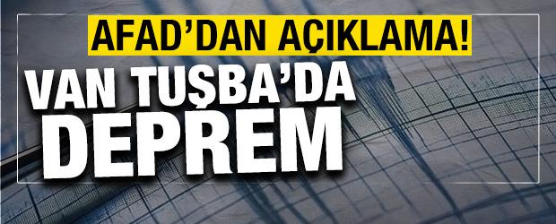 Van Tuşba'da deprem!
