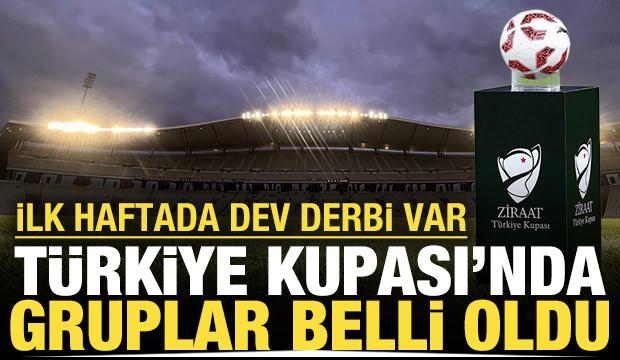 Ziraat Türkiye Kupası'nda gruplar belli oldu: İlk haftada dev derbi var