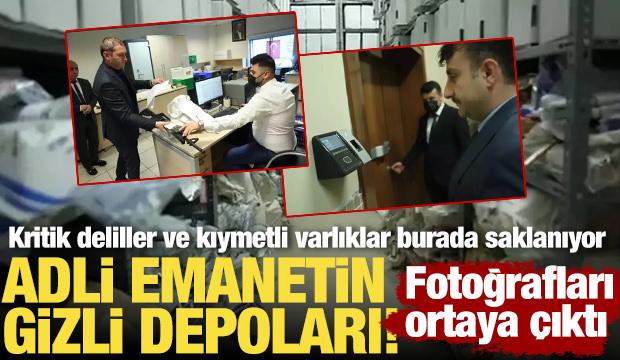 Adli emanetin gizli depolarından kareler ortaya çıktı! Yüz tanıma sistemi ile giriyorlar!