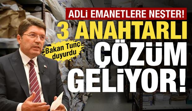 Adli emanetlerde yeni güvenlik modeli! Bakan Tunç duyurdu: 3 anahtarla açılacak!