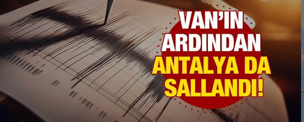 Antalya'da 4,3 büyüklüğünde deprem