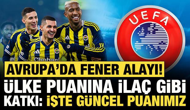 Avrupa'da 'Fener' alayı! Ülke puanına ilaç gibi katkı: İşte Türkiye'nin güncel puanı