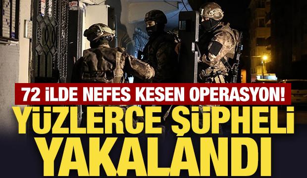 Bakan Yerlikaya duyurdu: 72 ilde nefes kesen operasyon!