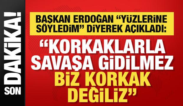 Başkan Erdoğan: Geri adım atarsak Allah'a da Gazze'ye de bunun hesabını veremeyiz