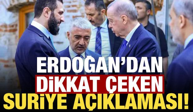 Başkan Erdoğan'dan son dakika Suriye açıklaması!