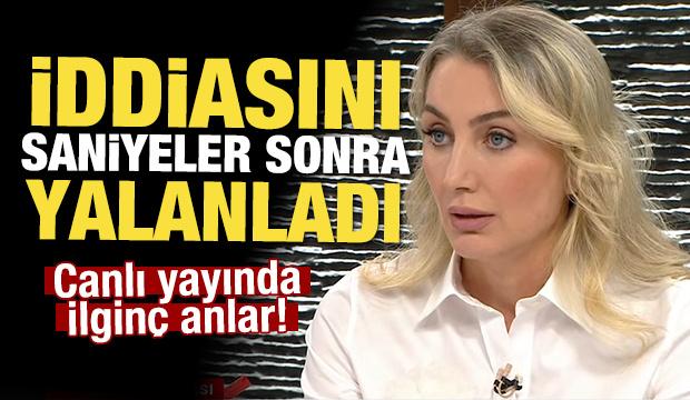 Canlı yayında ilginç anlar! Dilek İmamoğlu İddiasını saniyeler sonra yalanladı