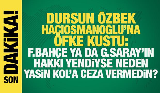Dursun Özbek, TFF başkanı Hacıosmanoğlu'na öfke kustu: Köpek kim? Çomaksız gezen kim?