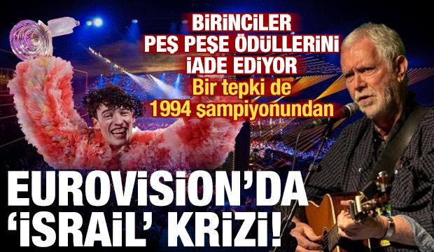 Eurovision'da 'İsrail' krizi: Ödüllerini iade ediyorlar! Birincilerden peş peşe tepki...
