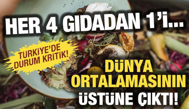 Her 4 gıdanın 1'i çöpe gidiyor! Türkiye, dünya ortalamasının üstünde!