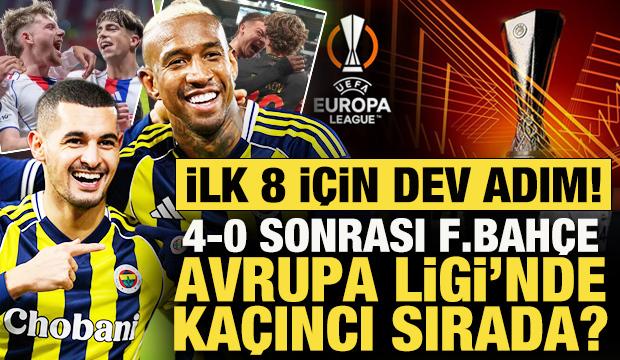 İlk 8 için dev adım! Fenerbahçe, UEFA Avrupa Ligi'nde kaçıncı? Güncel puan durumu