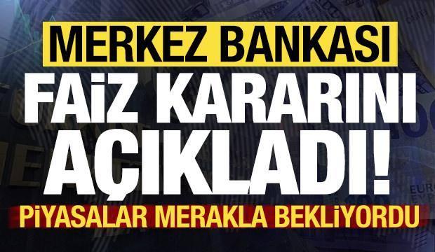 Merkez Bankası yıl sonu faiz kararını açıkladı