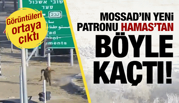 Mossad'ın yeni patronu Lofman, Hamas savaşçılarından kaçtı kameraya yakalandı