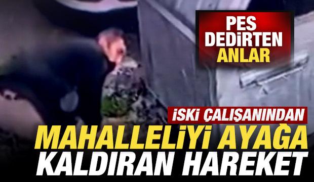 İSKİ çalışanından vatandaşları ayağa kaldıran hareket: Pes dedirten anlar kamerada