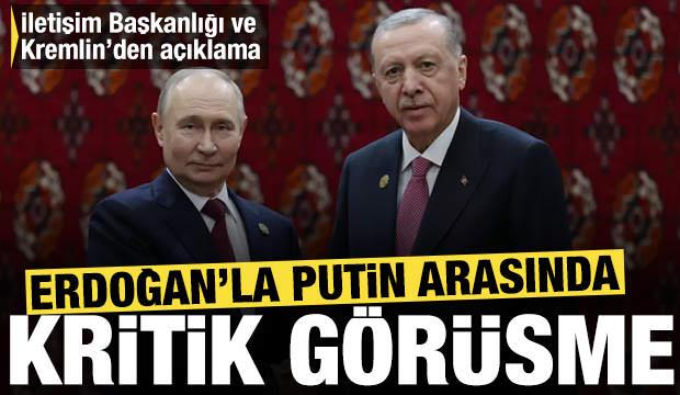 SON DAKİKA: Erdoğan, Putin ile Türkmenistan'da bir araya geldi!