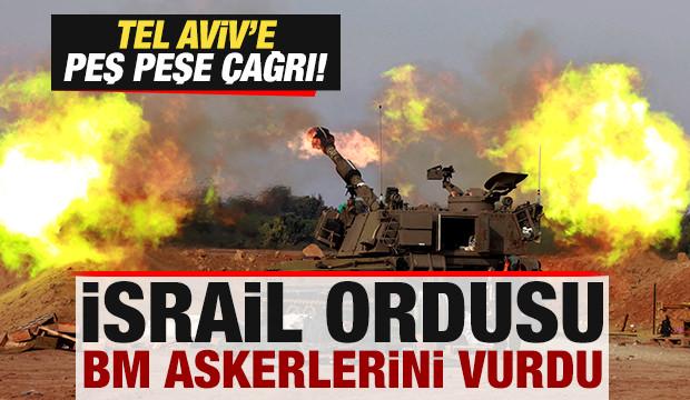 Son dakika: İsrail ordusu BM askerlerini vurdu! Tel Aviv'e peş peşe çağrı