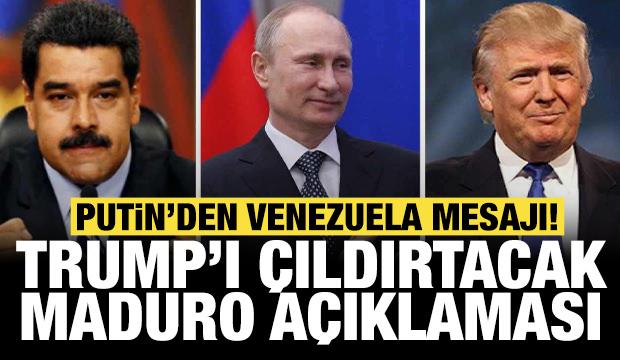Son dakika: Putin'den Trump'ı çıldırtacak Maduro açıklaması: Resmen bildirildi!