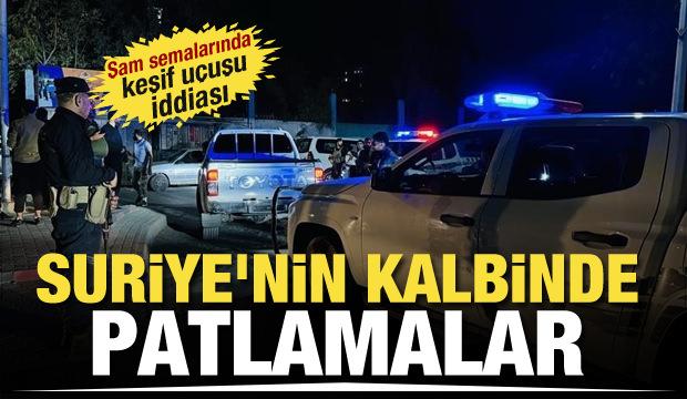 Suriye'de korkutan patlamalar! Şam peş peşe seslerle sarsıldı