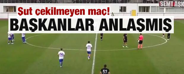 Şut çekilmeyen maç! 2 kulüp başkanı beraberlik için anlaşmış