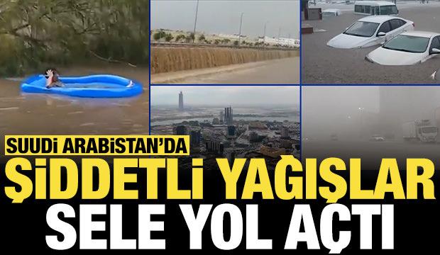 Suudi Arabistan'da şiddetli yağışlar sele yol açtı