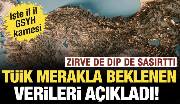 TÜİK merakla beklenen verileri açıkladı! İşte il il GSYH karnesi: Zirve de dip de şaşırttı